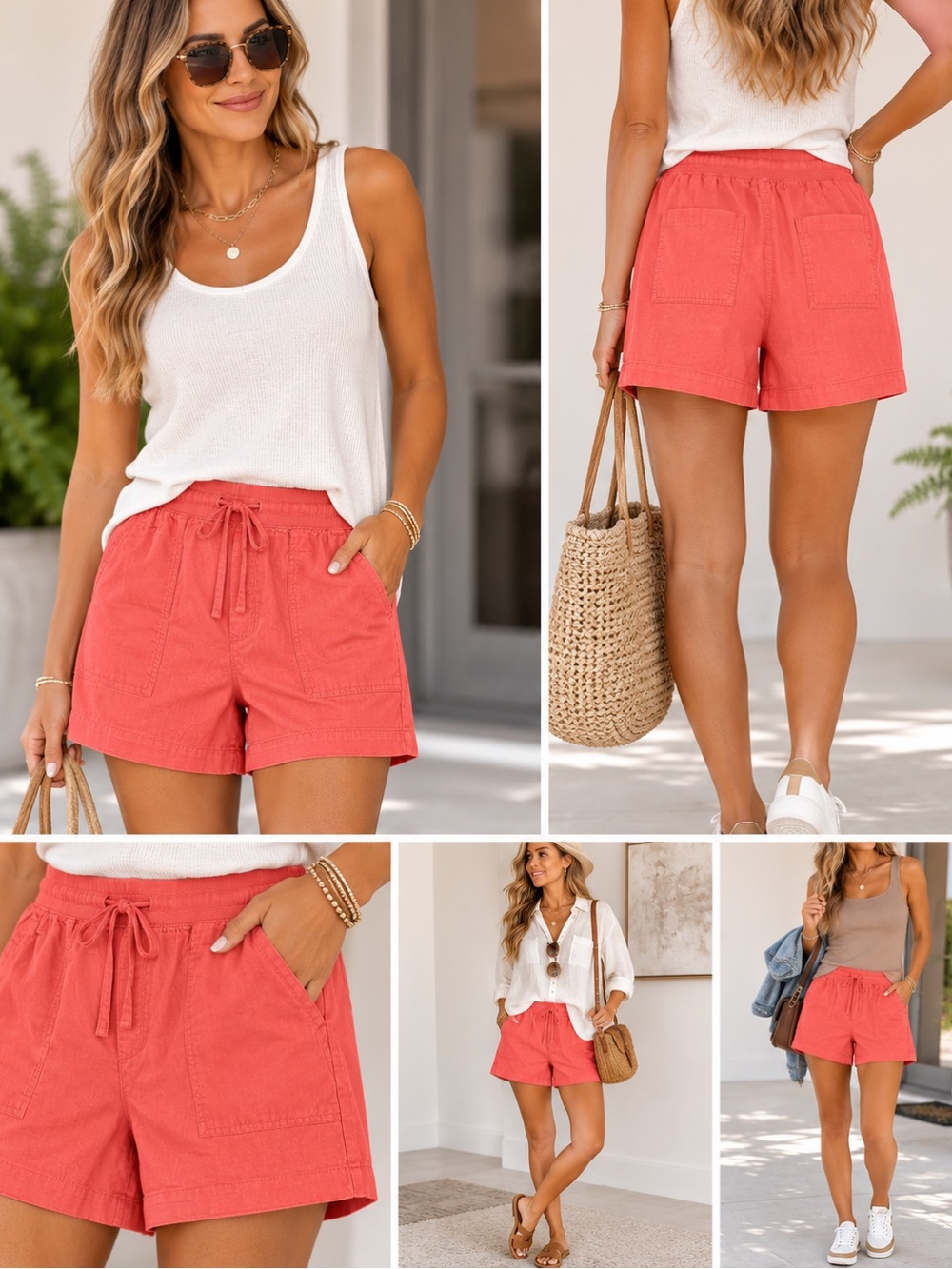 GAP Coral Tie-Waist Women’s Shorts